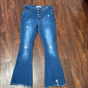 Celebrity Pink Medium Blue Flare Jeans